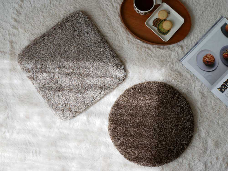 洗える低反発シャギー椅子パッド