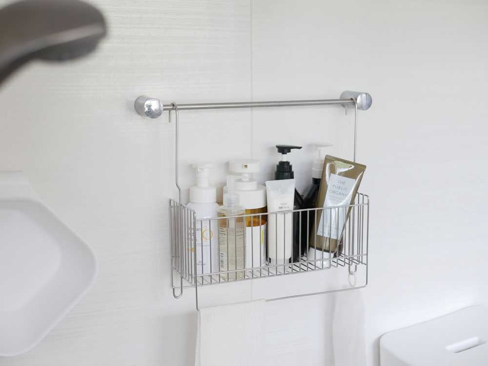 連結可能なステンレス製お風呂用引っかけバスケット