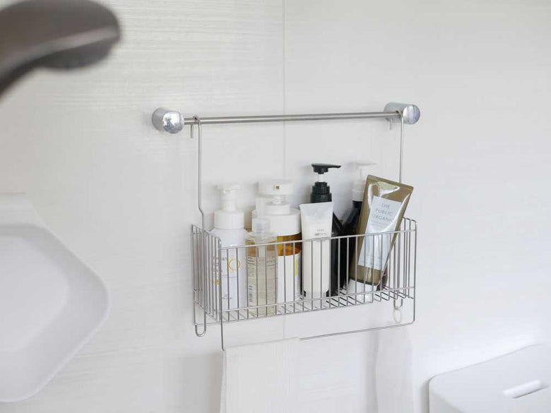 連結可能なステンレス製お風呂用引っかけバスケット