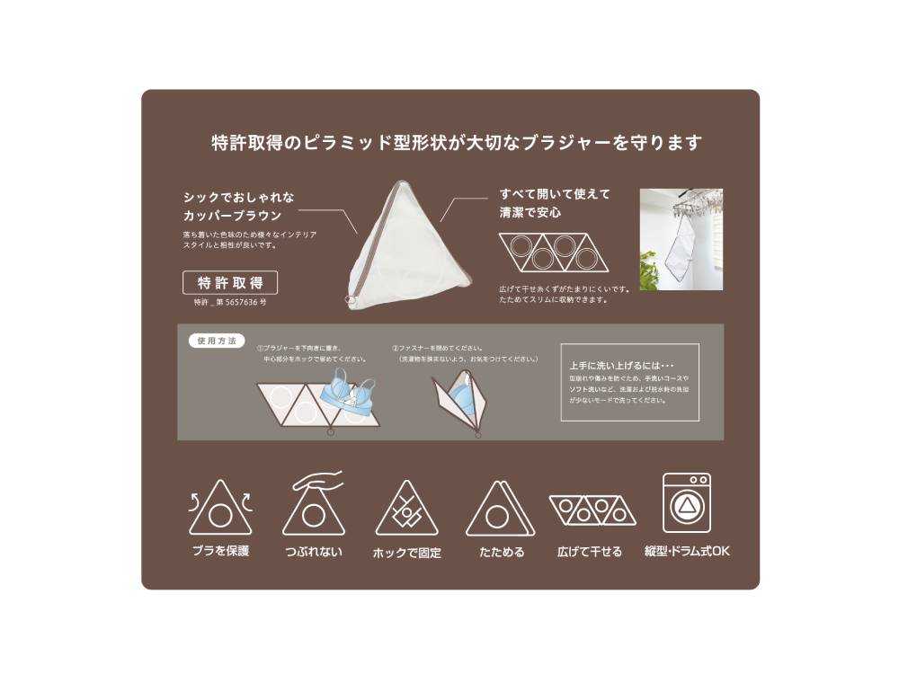 ピラミッド型紙製潰さず洗えるピラネット商品画像