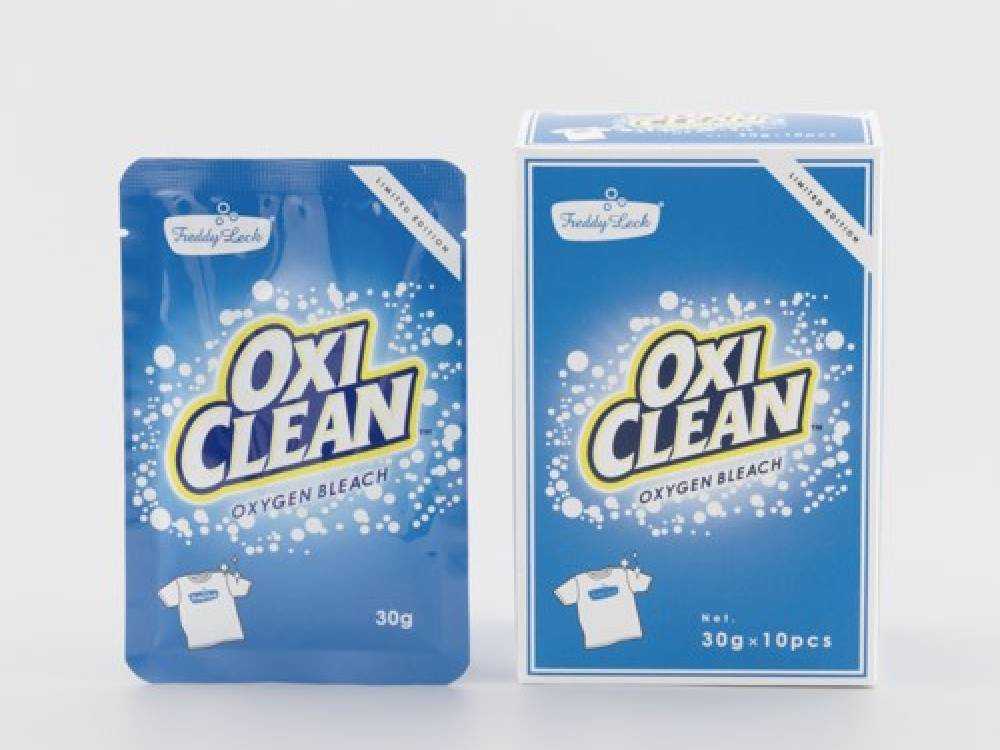 オキシクリーン洗濯用洗剤のパッケージ