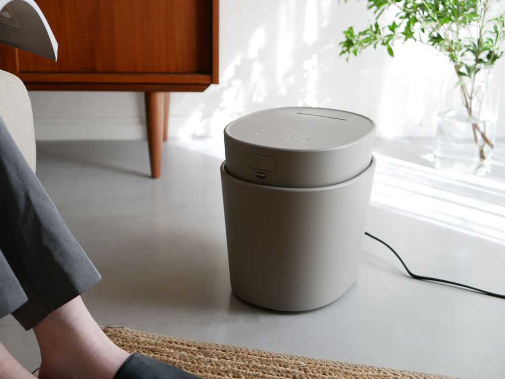 【±0_プラスマイナスゼロ】転倒お湯漏れ防止機能付きスチーム式加湿器H220