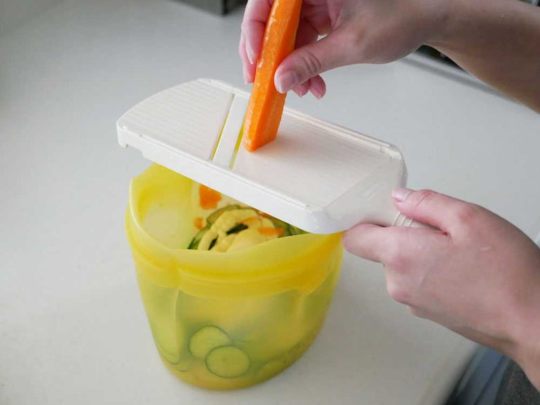 【コジット】大きくひらくシリコンクックバッグ / 2個組の仕様シーン2