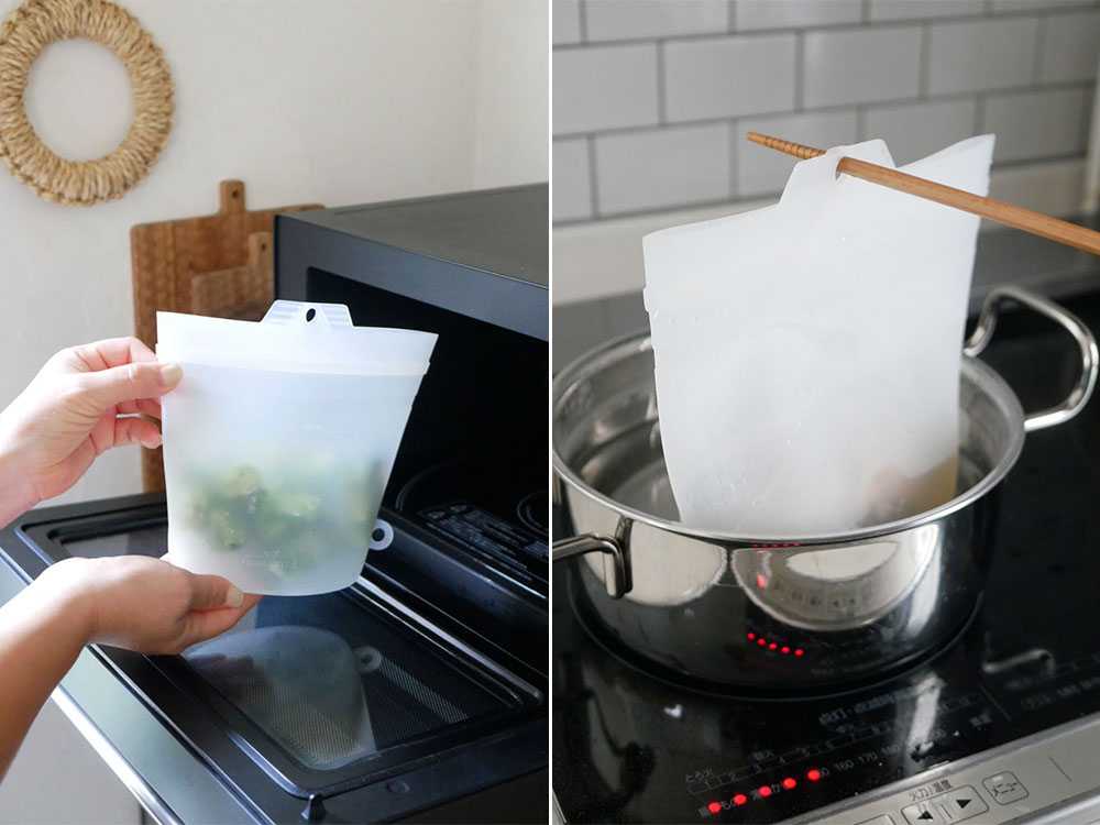 【コジット】大きくひらくシリコンクックバッグ