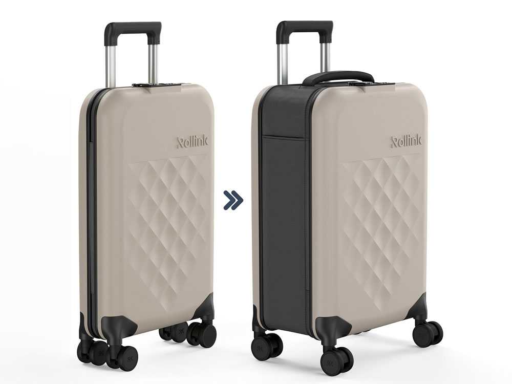 【Rollink/ローリンク】折りたためる軽量４輪スーツケース