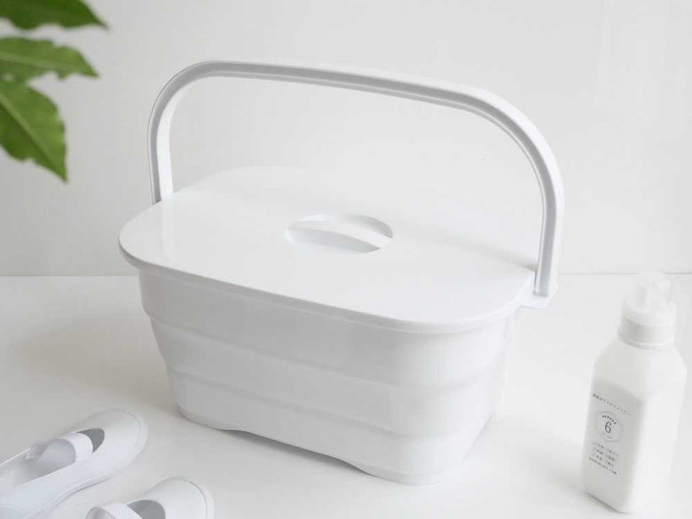 【ISETO/イセトー】折りたためるつけ置き洗いバケツ