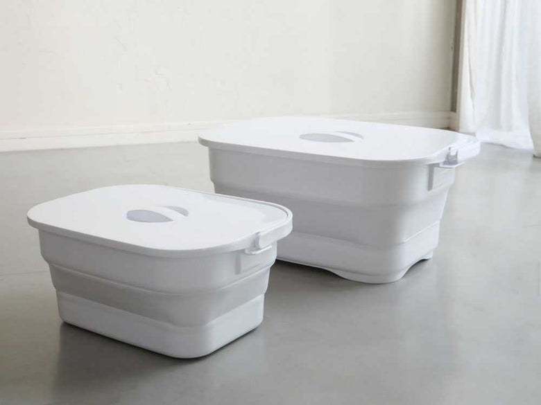 【ISETO/イセトー】折りたためるつけ置き洗いバケツ