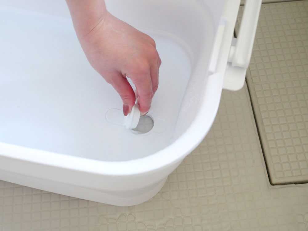 【ISETO/イセトー】折りたためるつけ置き洗いバケツ