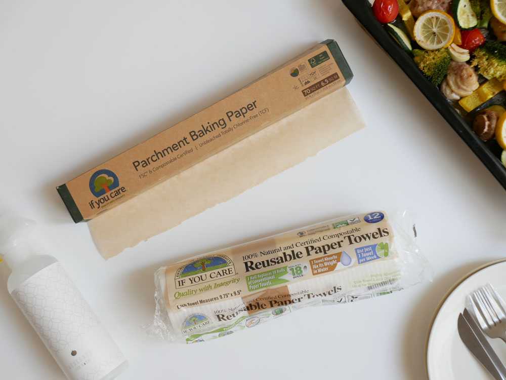 【if you care/イフユーケア】無漂白パーチメントベイキングペーパー  幅33cmｘ19.8m / 単品&ラージベイキングカップ２セットの仕様シーン8