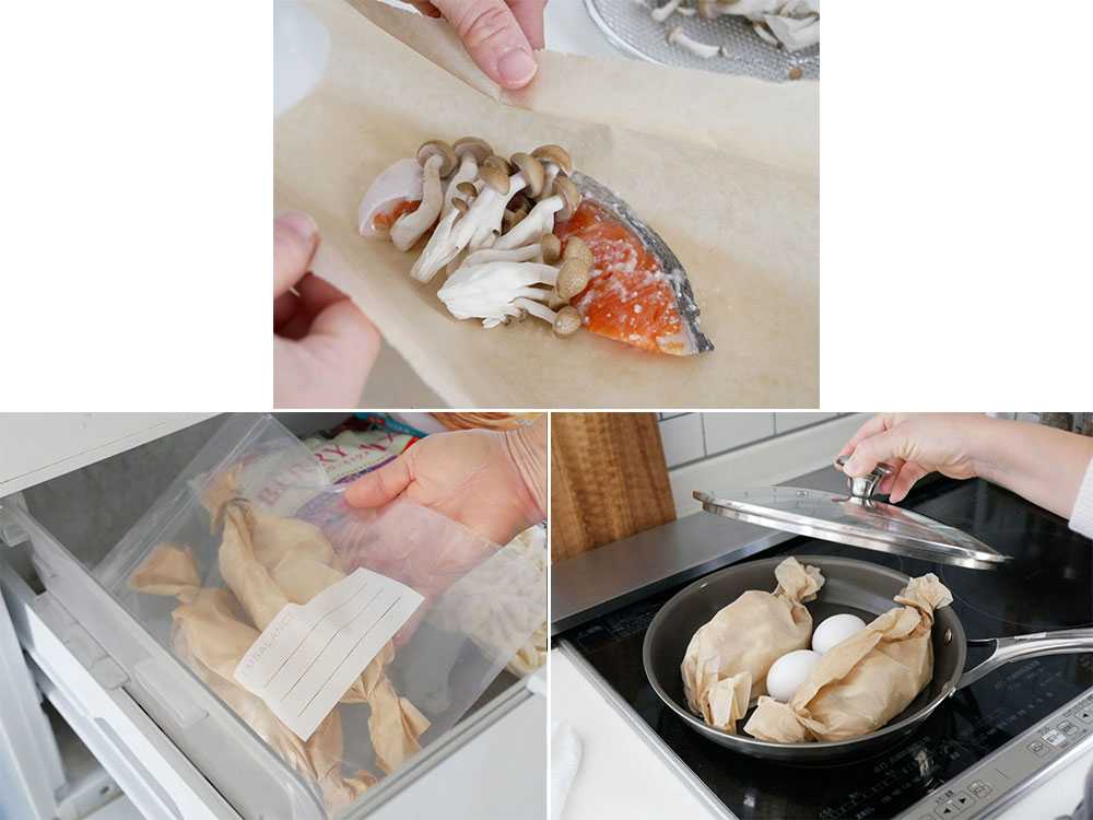 【if you care/イフユーケア】無漂白パーチメントベイキングペーパー  幅33cmｘ19.8m / 単品&ラージベイキングカップ２セットの仕様シーン5