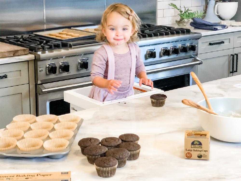 【if you care/イフユーケア】FSC＆コンポスト認証 ラージベイキングカップ（60枚入り)・ ミニベイキングカップ（90枚入り)