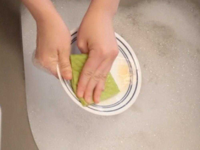 【if you care/イフユーケア】コンポスト&USDAバイオベース認証 100%ナチュラル高吸水スポンジクロス（5枚入）