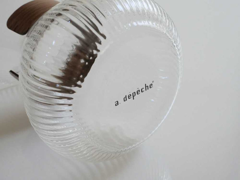 【adepeche/アデペシュ】ガラス×ウォールナットのカップ/カラフェnoon collection