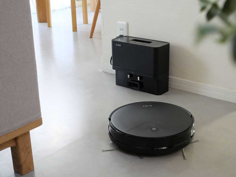 【AiMY/エイミー】集塵機能付き高性能ロボットクリーナー 本体 / 《紙パック5枚付き - HinataLife特別セット》の仕様シーン1