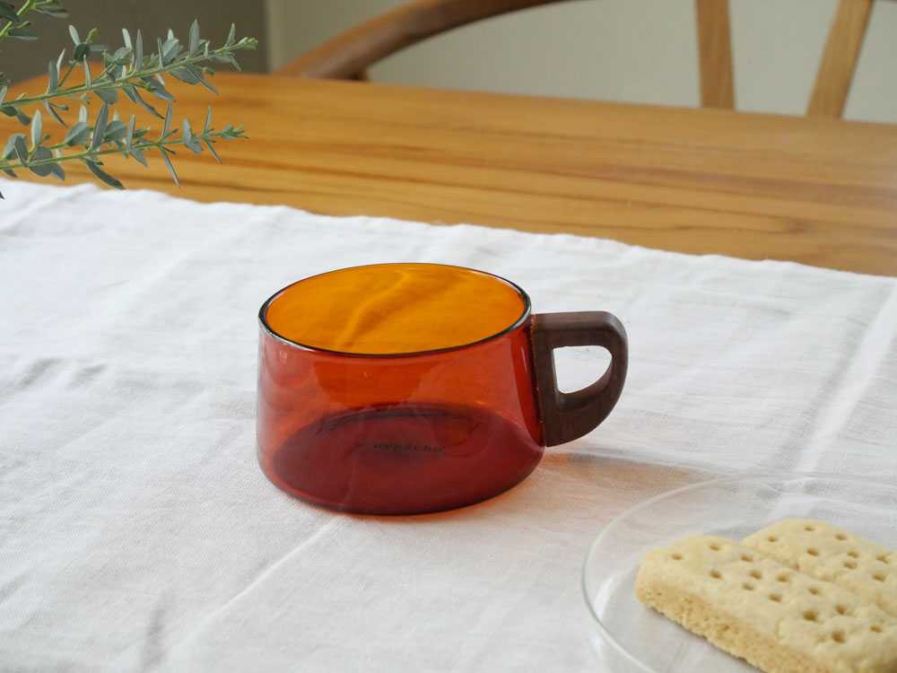 【adepeche/アデペシュ】ガラス×ウォールナットのカップ/カラフェnoon collection