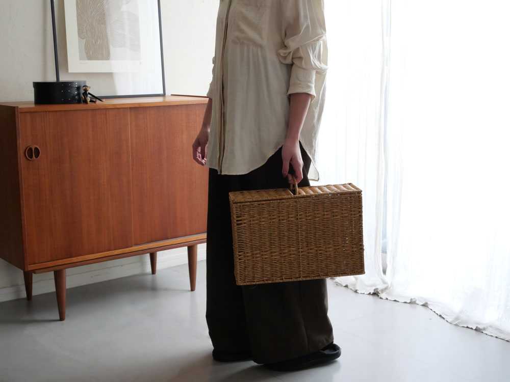 【Creer/クレエ】ユティルナイール　ハンドル付ペーパーボックス