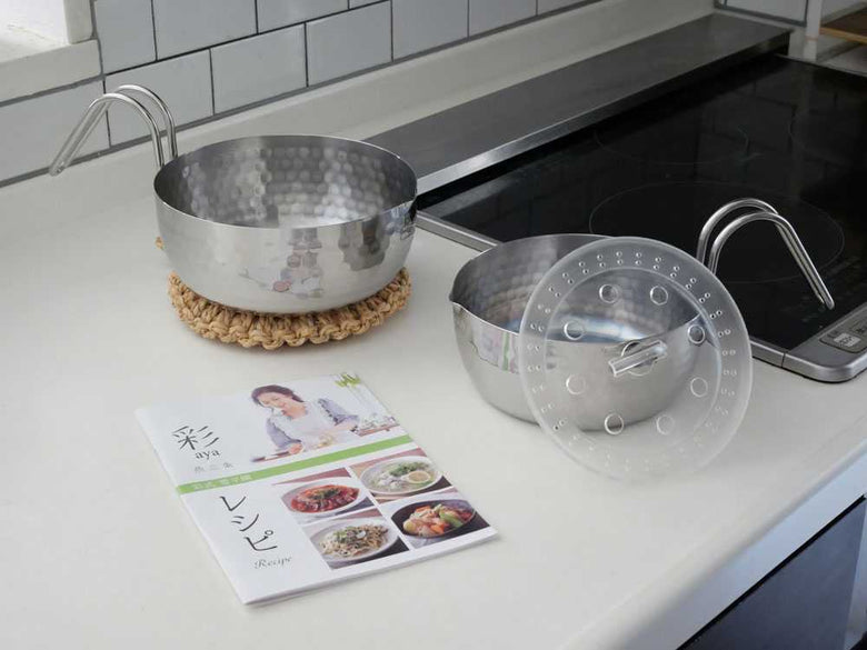 【彩式】持ちやすさにこだわった雪平鍋