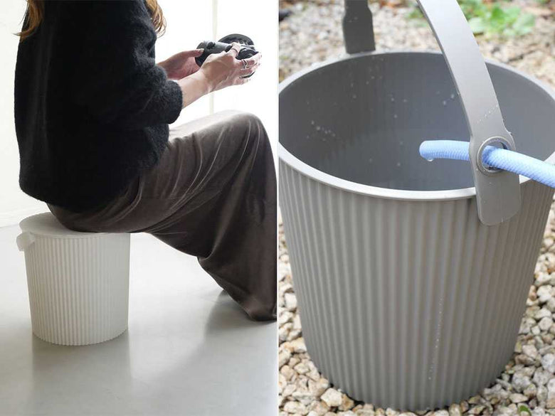 【八幡化成】座れる防災バケツセット オムニウッティ