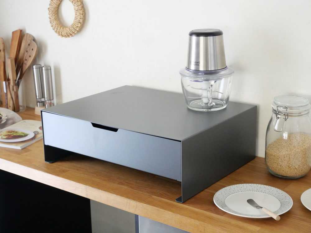 ≪単品≫スチール製キッチン家電下収納ラック