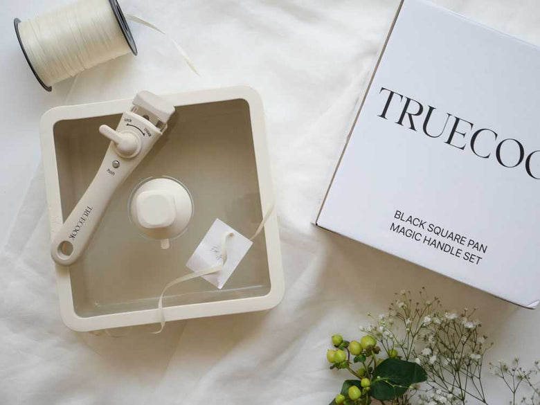 【TRUECOOK/トゥルークック】コンパクトに収納できる四角いフライパンセット