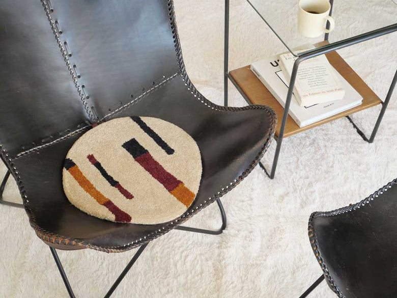 【adepeche/アデペシュ】ウールチェアパット