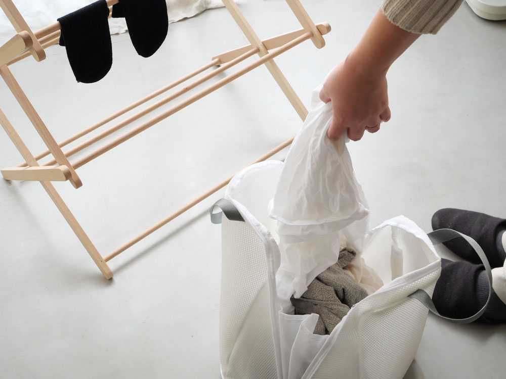 【carewill/ケアウィル】自立する、丸ごと洗えるランドリーバッグ 2個セットの仕様シーン5