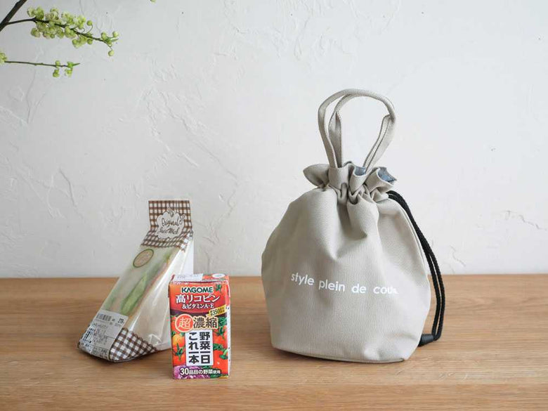 【style plein de couleur/スタイルプレンドゥクルール】保温保冷ランチ巾着バッグ