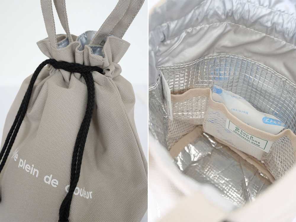 【style plein de couleur/スタイルプレンドゥクルール】保温保冷ランチ巾着バッグ