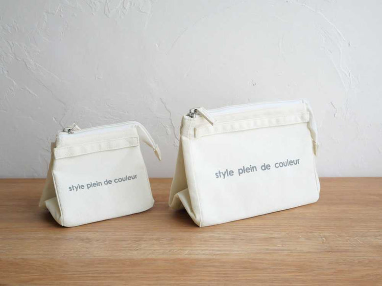 【style plein de couleur/スタイルプレンドゥクルール】スクエアおにぎりポーチ・スクエアポーチ