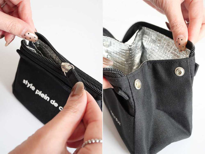 【style plein de couleur/スタイルプレンドゥクルール】スクエアおにぎりポーチ・スクエアポーチ