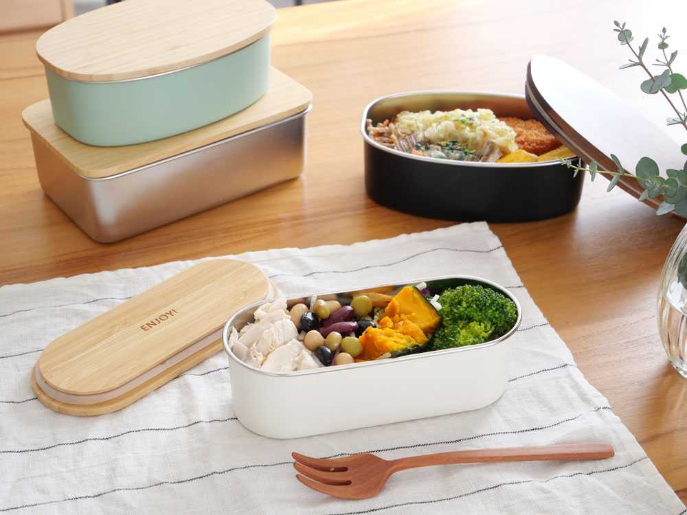 【NONOJI/ののじ】電子レンジ対応 ステンレス ランチボックス