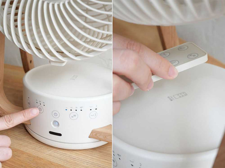 【THREE UP】WOOD STYLE節電センサー付DCサーキュレーター