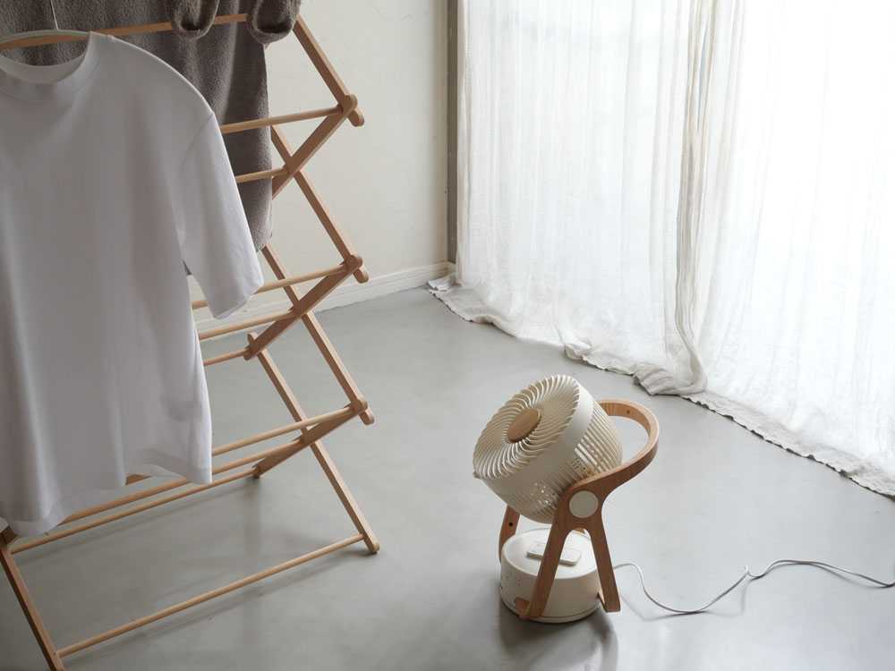 【THREE UP】WOOD STYLE節電センサー付DCサーキュレーター