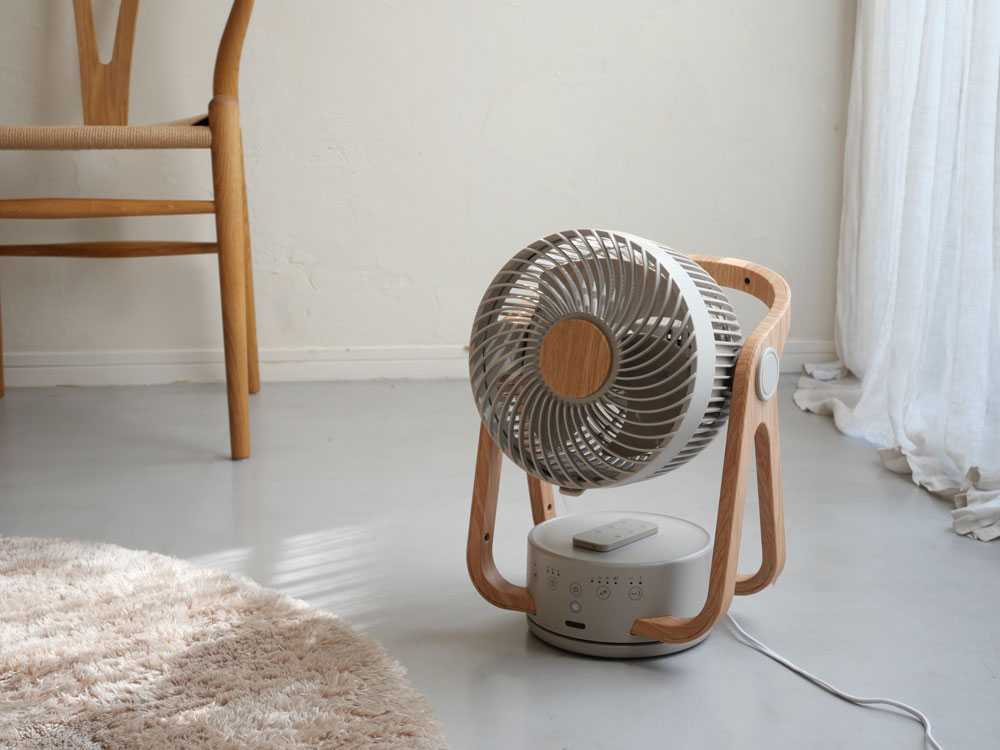 【THREE UP】WOOD STYLE節電センサー付DCサーキュレーター