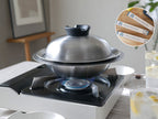 《イフユーケア/ベイキングペーパーセット》【Arnest/アーネスト】とにかく洗いやすいステンレス卓上鍋/のせるだけ蒸し器