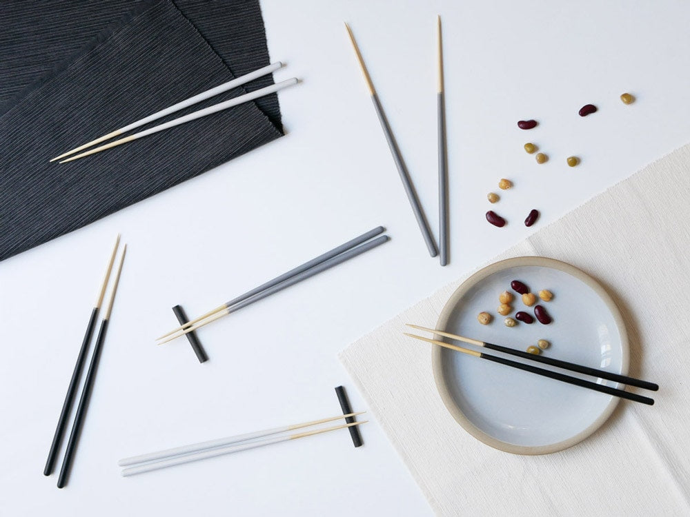 STIIKブランドのカトラリー風天然孟宗竹製箸2膳セット