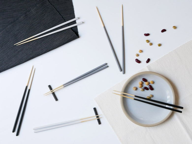 STIIKブランドのカトラリー風天然孟宗竹製箸2膳セット