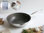 《ノベルティ付》【CORELLE/コレール】こびりつきにくい次世代フライパン＋専用ガラス蓋セット（あっちこっち水切りマット）