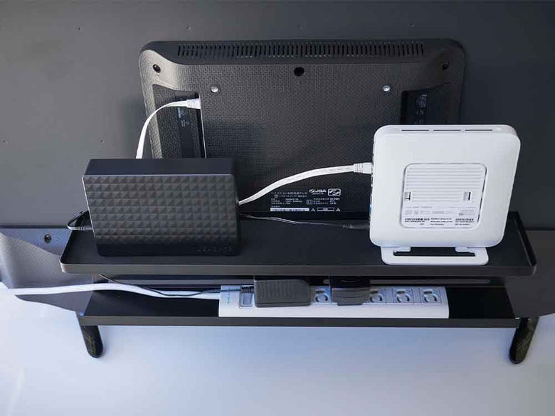 YAMAZAKIスマートテレビ裏収納ラックの画像
