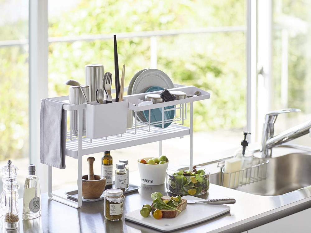 towerスリム2段水切りバスケット