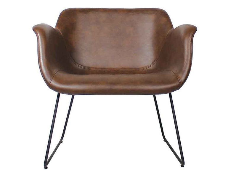 ライトブラウンのアデペシュPUNISHラウンジチェア