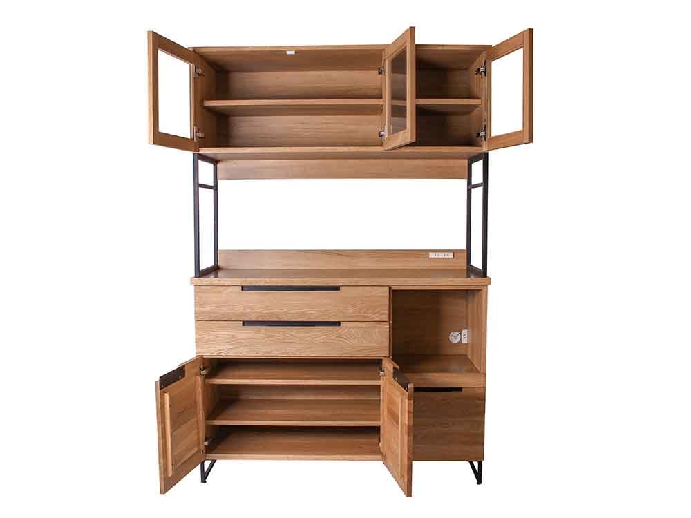 アデペシュ splem キッチンボード、オーク無垢と引き出し付き