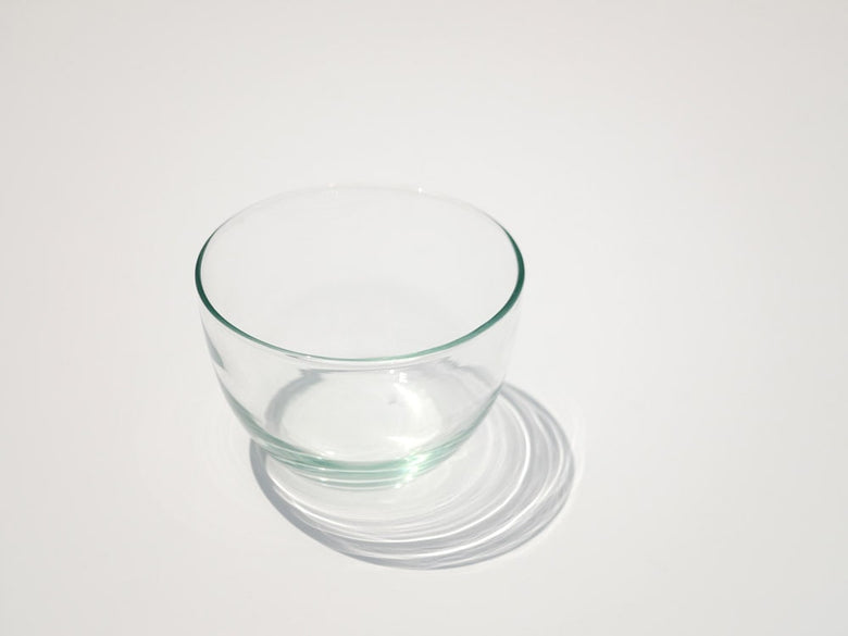 Horn Pleaseリューズガラスボウル、透明再生ガラス製