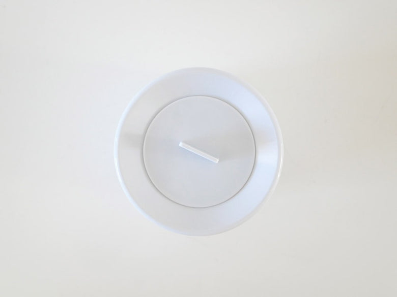 黒色ミニ蓋付き丸型ダストボックス