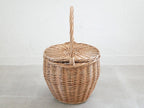 POSH LIVING製の柳素材を使用したナチュラルなウィッカースタイル収納バスケット