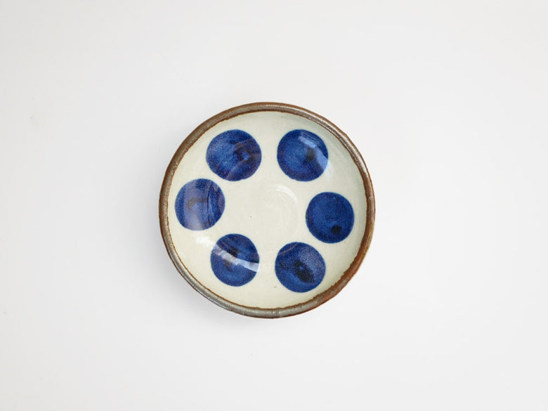 アデペシュの青白陶器豆皿