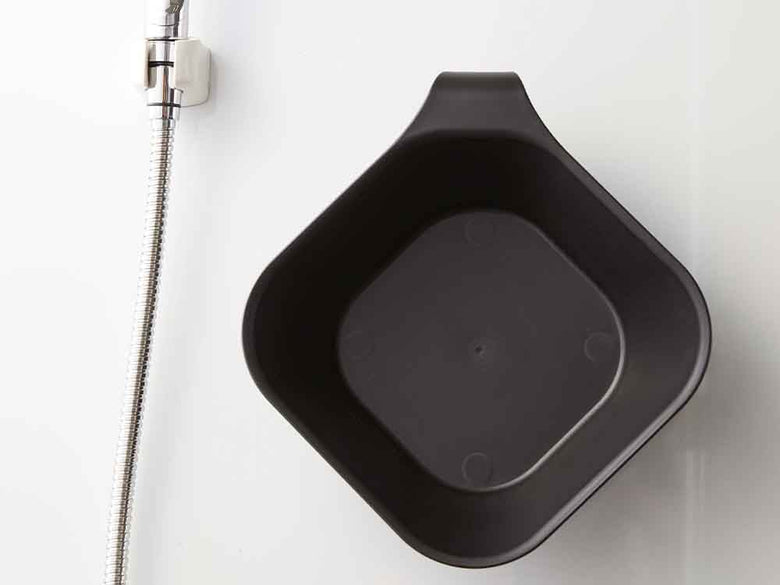 銀色マグネット引っ掛け式浴室用湯おけ