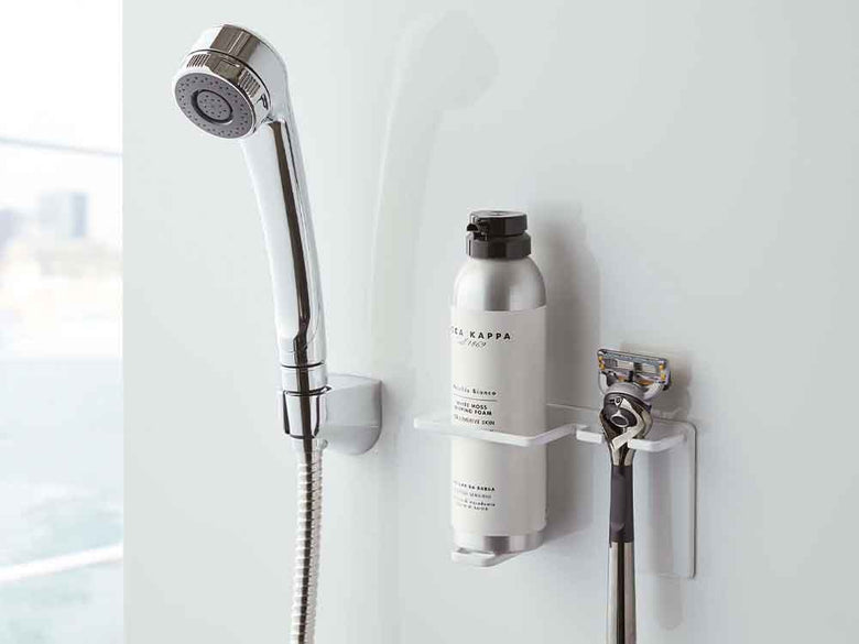 マグネット式バスルーム用シェーバーフォーム＆ホルダー