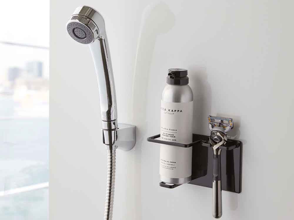 バスルーム用ニッケル製マグネットシェイバーホルダー