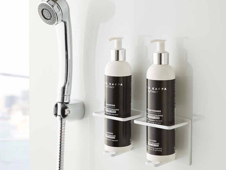 YAMAZAKIタワーのマグネットバスルームチューブ＆ボトルホルダー